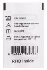 étiquette textile rfid